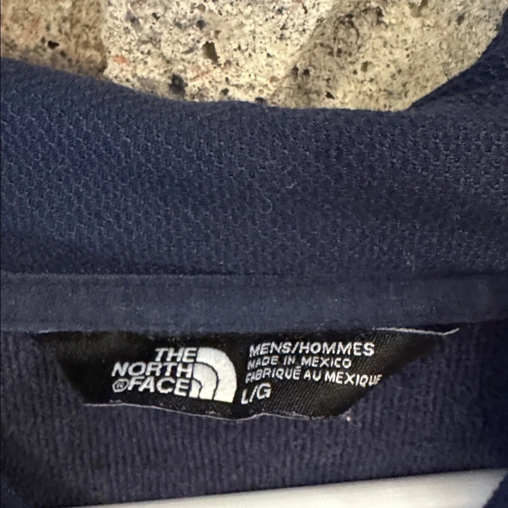 The North Face Men's Dark Blue Drawstring hoodie size large